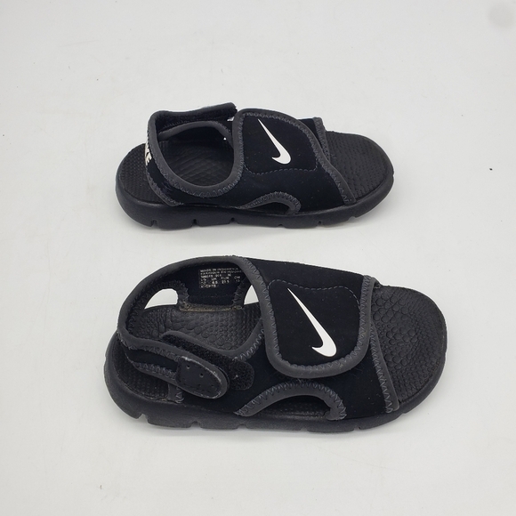 Nike Shoes Toddler 7C Sunray Adjust 4 Black Strap Kids Sandals - Picture 4 of 10